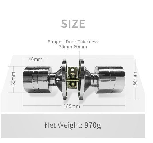 Replaceable spherical electronic code lock