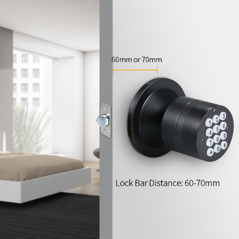 Replaceable spherical electronic code lock