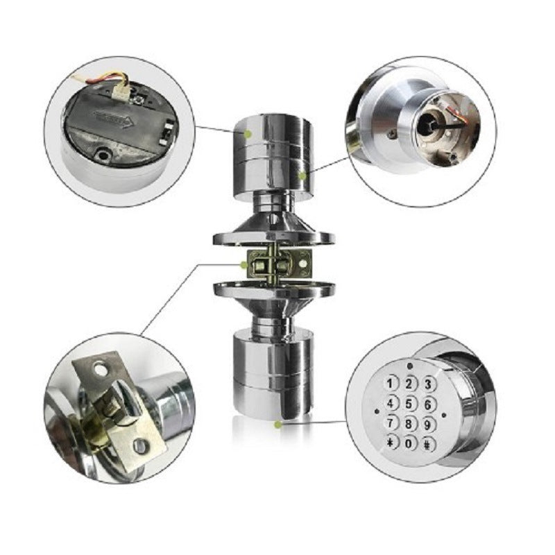 Replaceable spherical electronic code lock