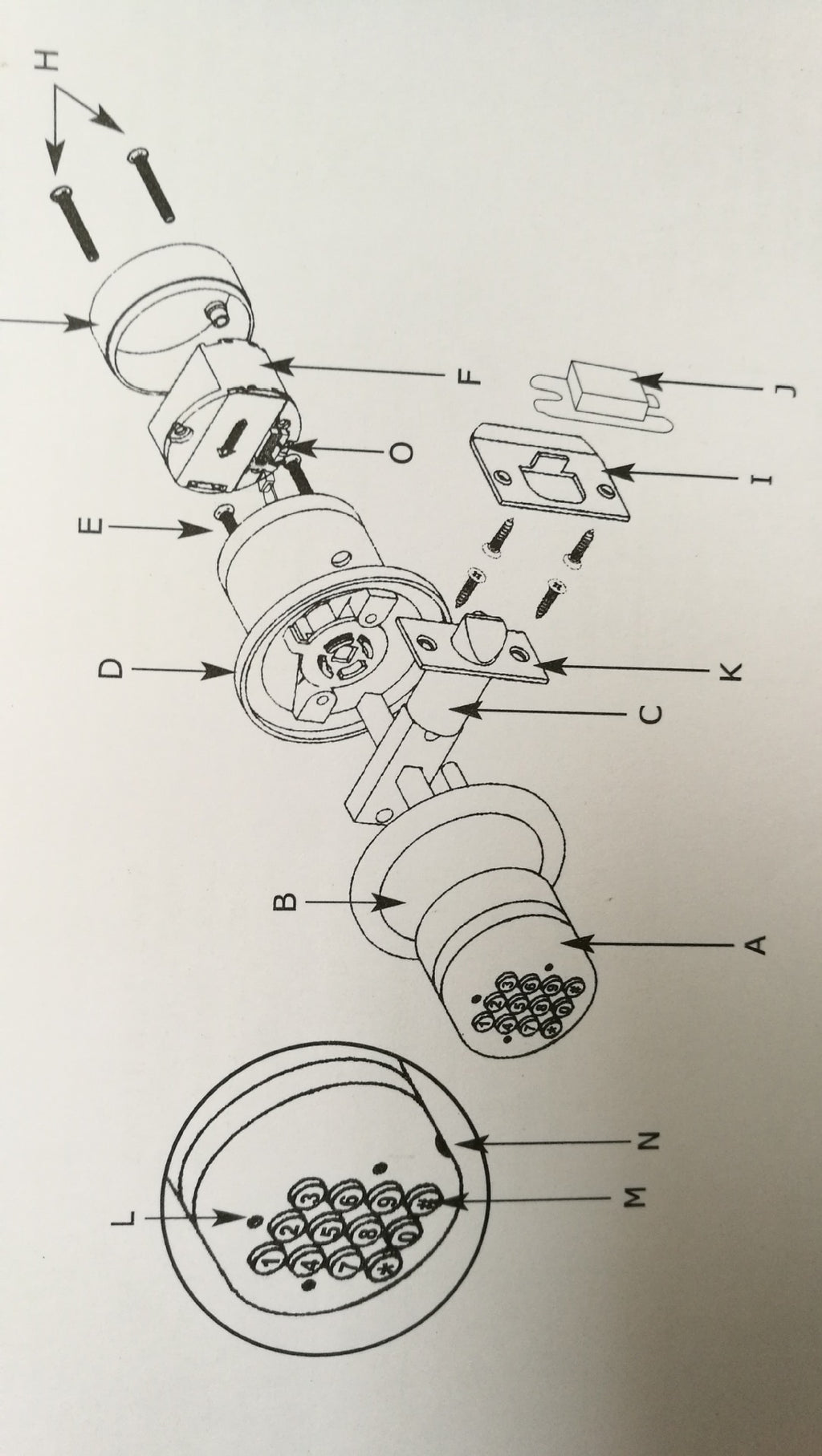 Replaceable spherical electronic code lock