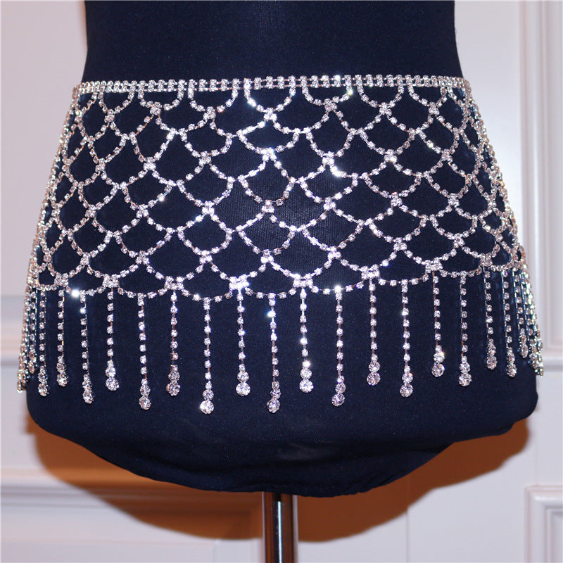 New Fashion Rhinestone Waist Chain Accessories Bikini